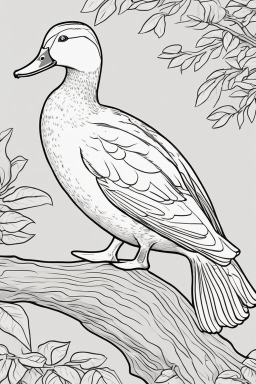 Drawing of a duck