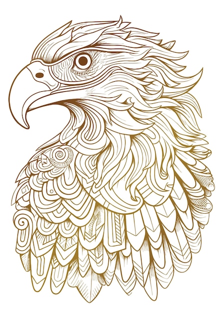 Bald eagle coloring page images