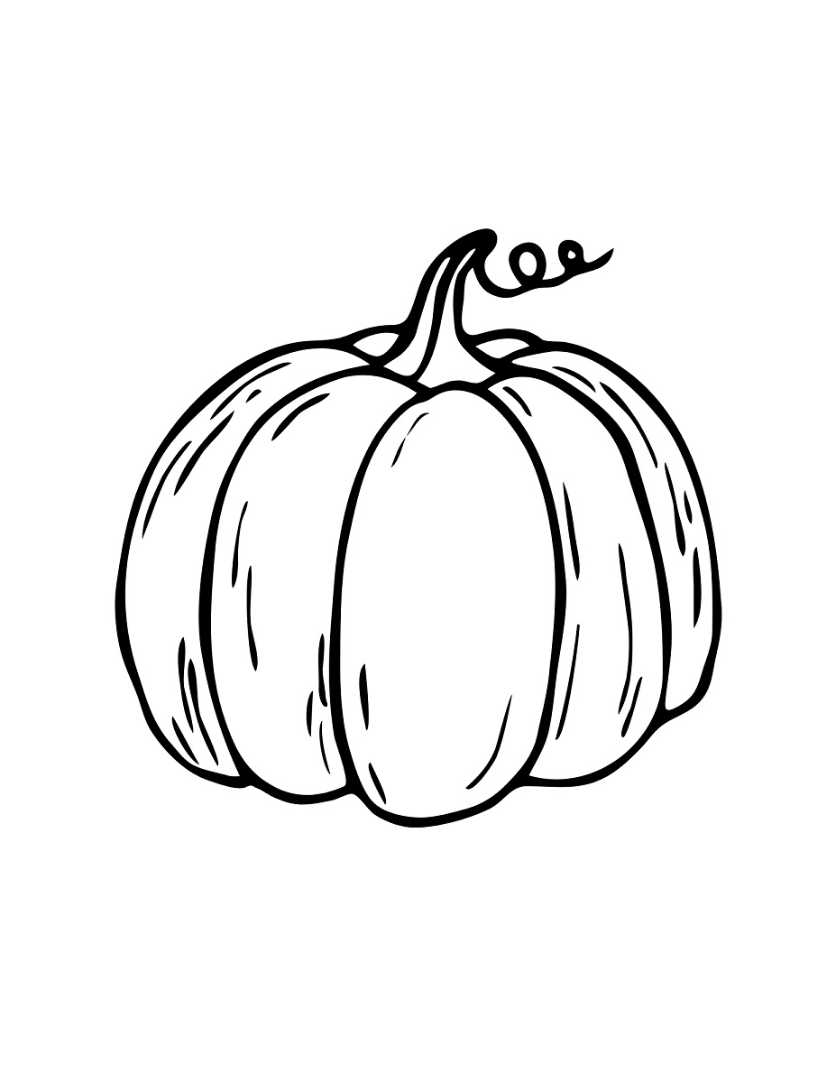How to draw a pumpkin easy step by step