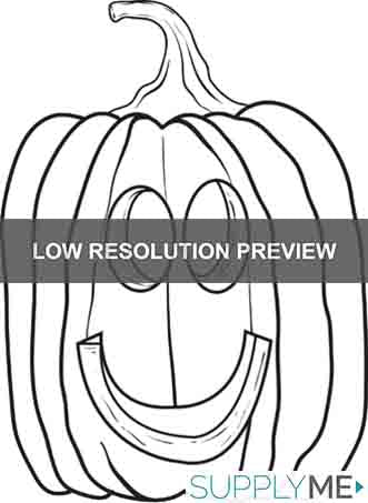 Printable pumpkin coloring page for kids â