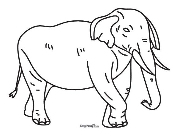 Printable elephant coloring pages â sheets