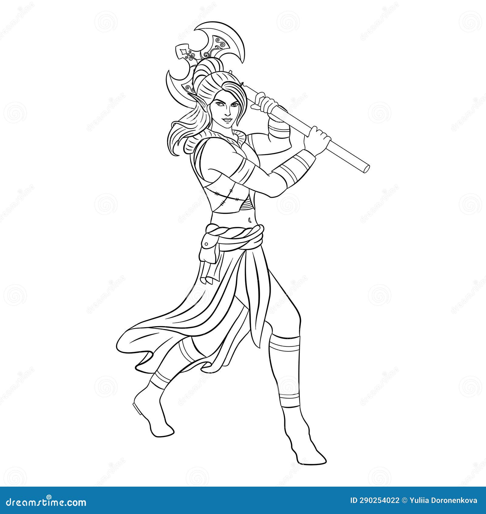 Warrior elf coloring stock illustrations â warrior elf coloring stock illustrations vectors clipart