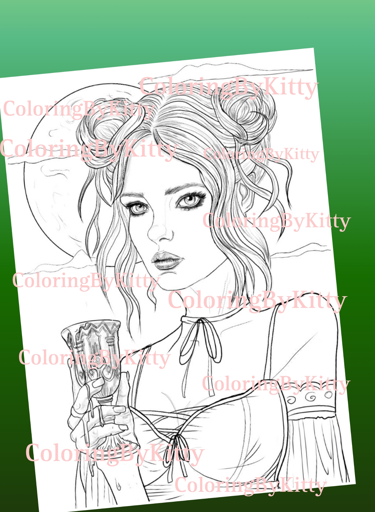 Coloring book spiral bound behind the curtains coloring pages a