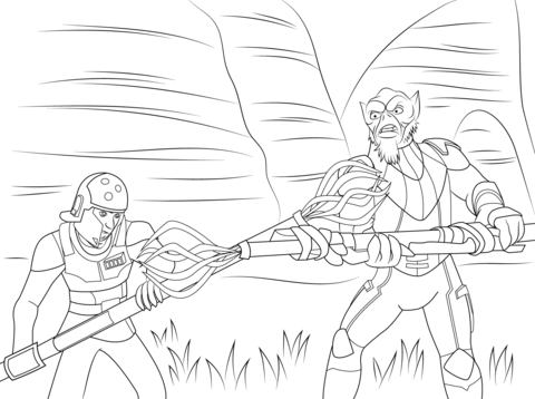 Star wars rebel garazeb orrelios coloring page free printable coloring pages