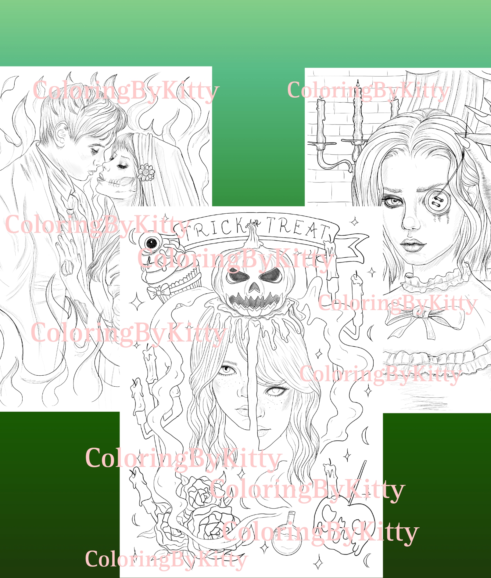Coloring book spiral bound behind the curtains coloring pages a