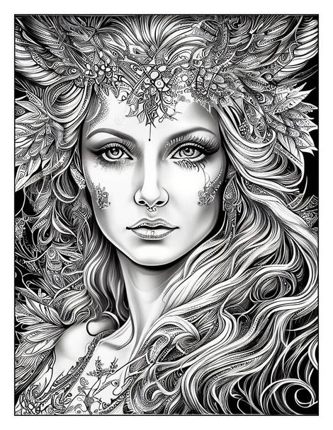 Woman face coloring pages free stock photos images and pictures of woman face coloring pages