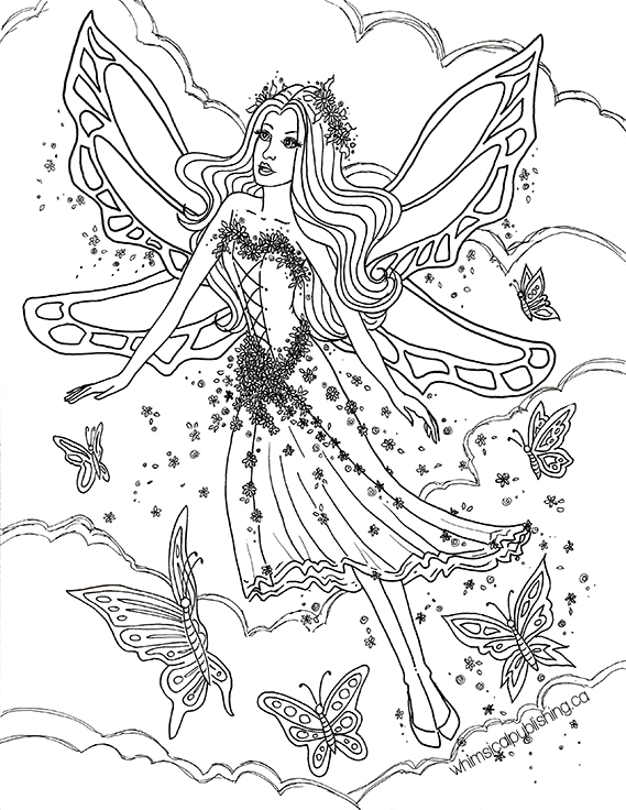 Coloring pages for kids â whimsil publishing illustration