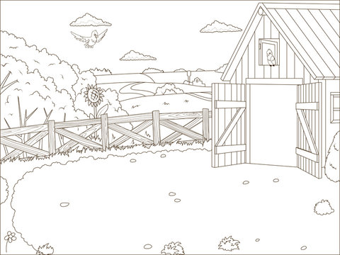 Colouring pages farm images â browse photos vectors and video