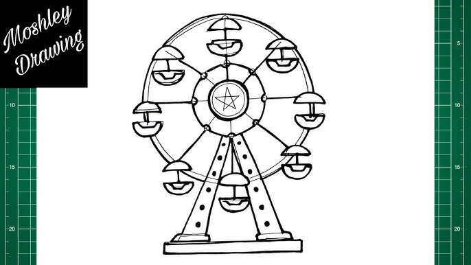 How to draw a ferris wheel