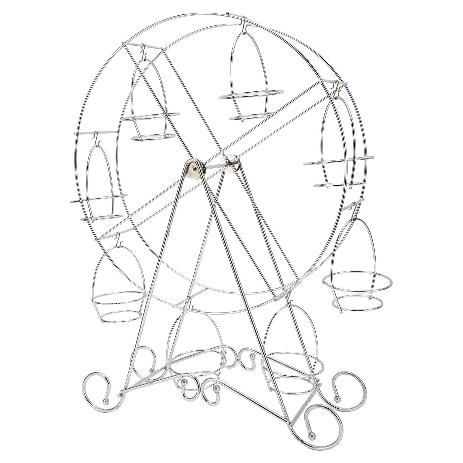 Ferris wheel cupke stand rustproof stainless steel cups decorative lightweight dessert rrier display holder for dessert shops home