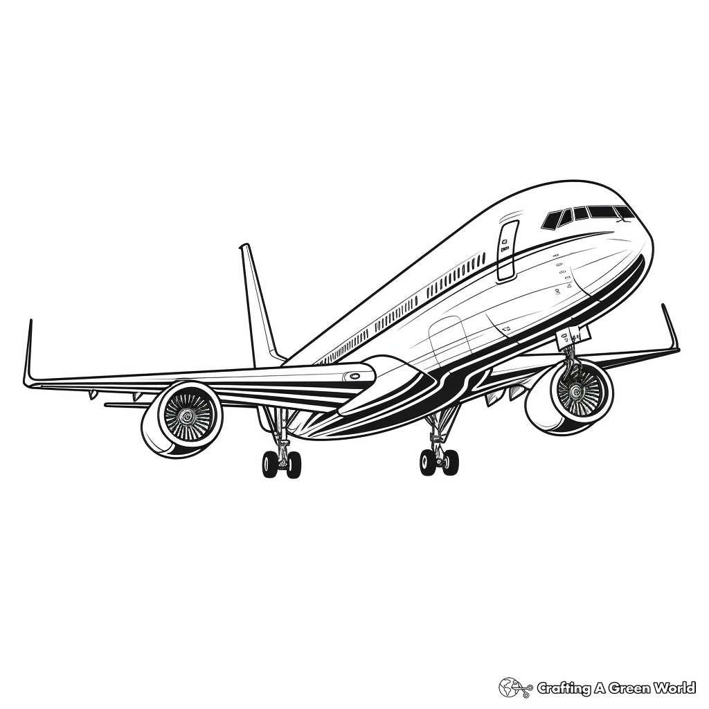 Airplane coloring pages