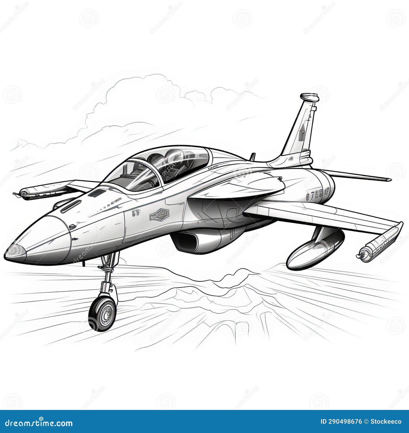 Fighter jet coloring page stock illustrations â fighter jet coloring page stock illustrations vectors clipart