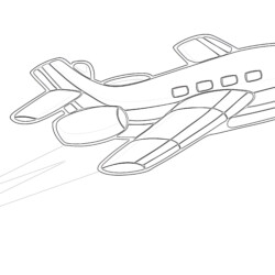Military jet fighter coloring page
