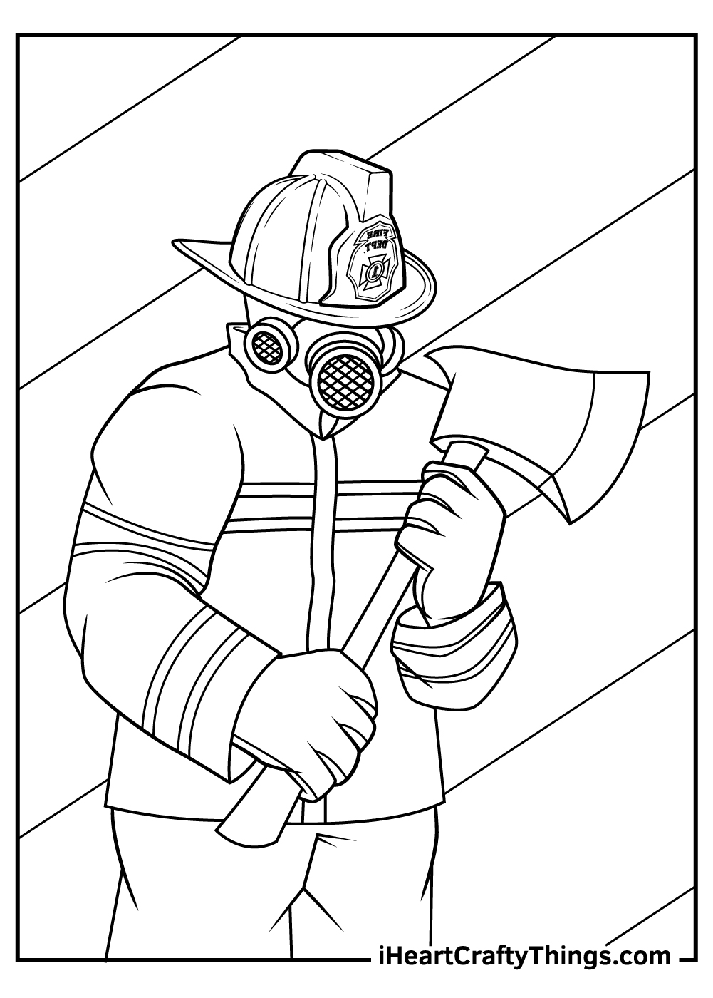 Fire department coloring pages free printables