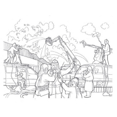 Firefighter coloring pages