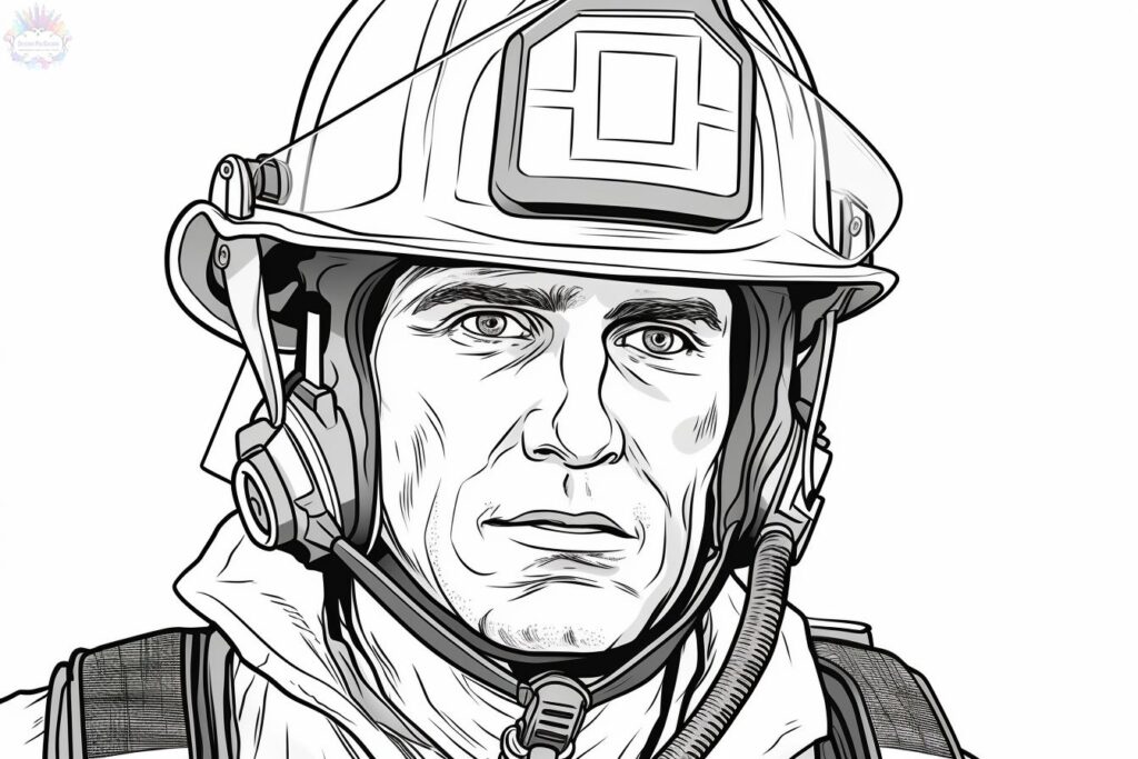 Firefighter coloring pages