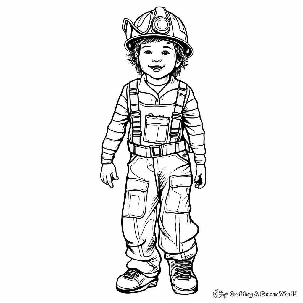 Overalls coloring pages
