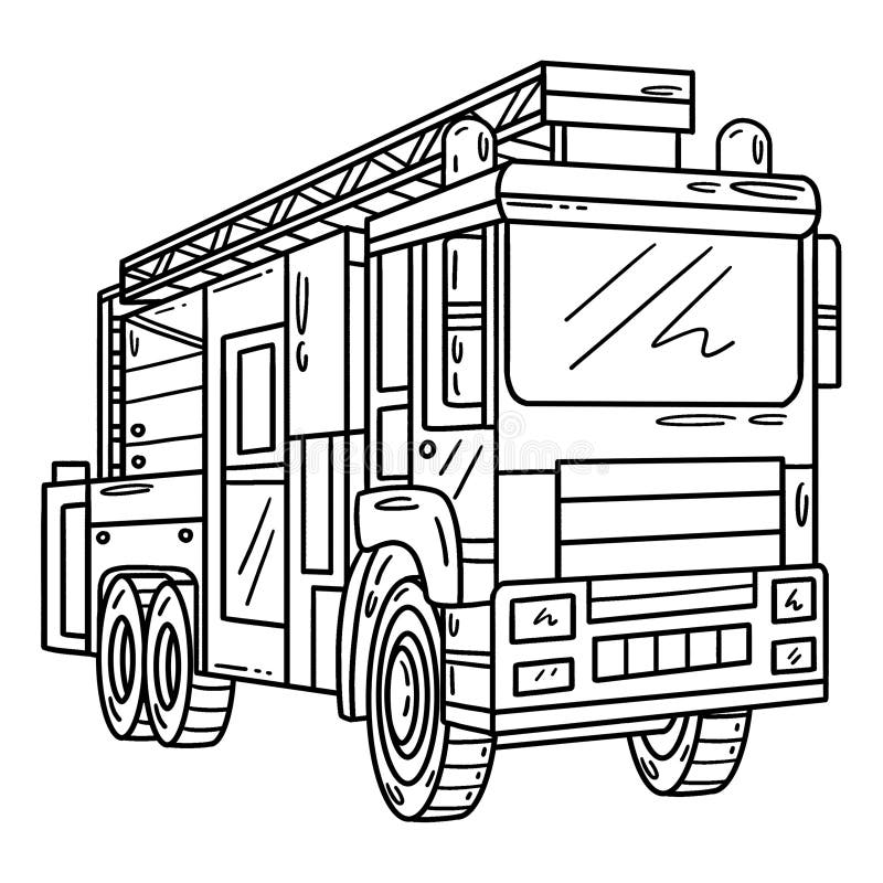 Firefighter coloring stock illustrations â firefighter coloring stock illustrations vectors clipart