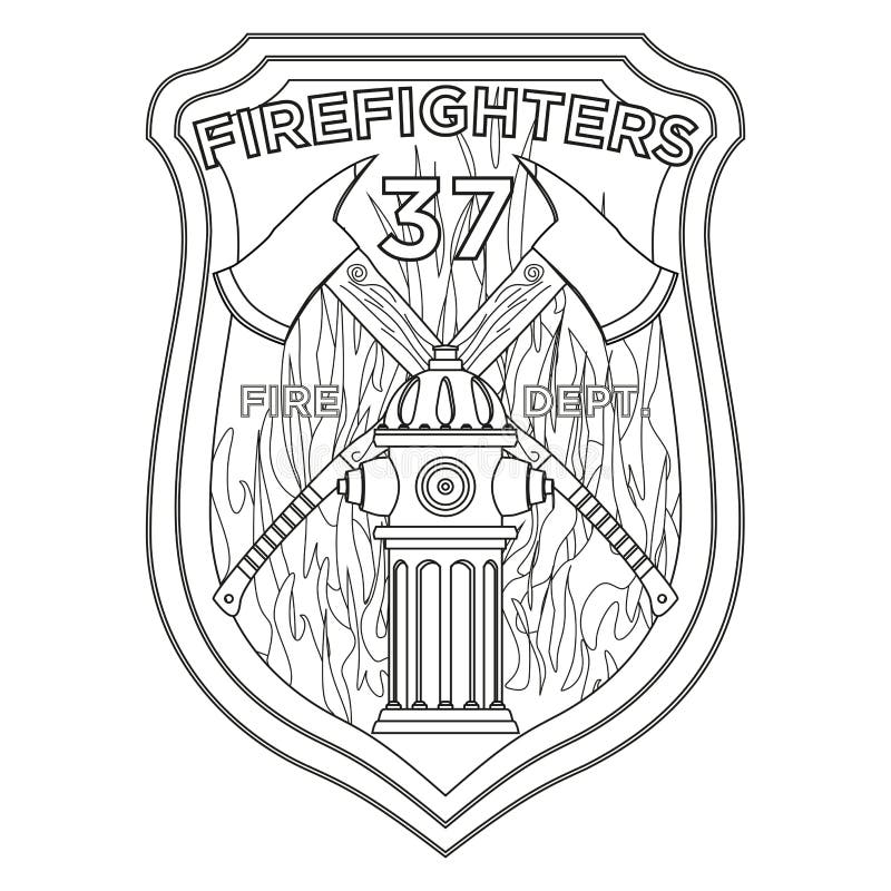 Firefighter coloring stock illustrations â firefighter coloring stock illustrations vectors clipart