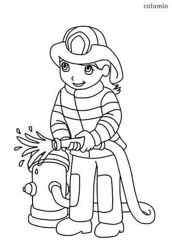 Fire trucks coloring pages free printable fire coloring sheets