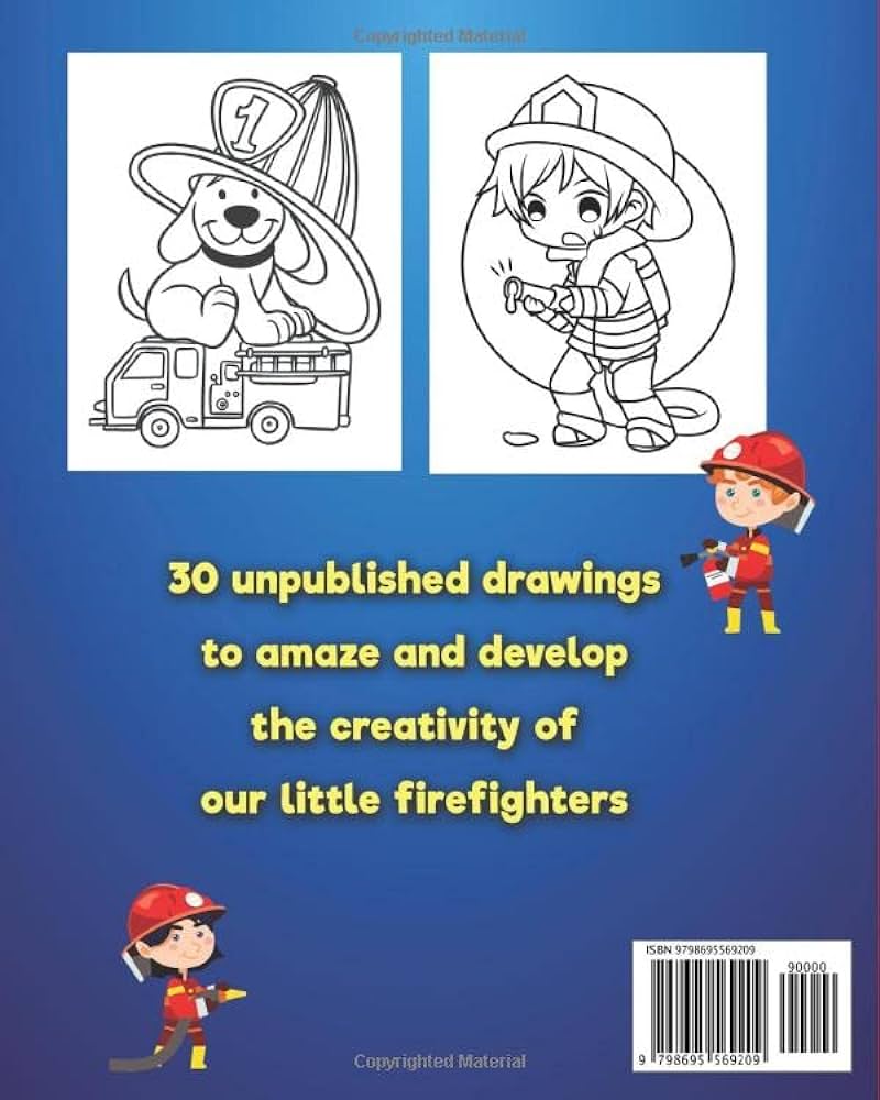 The coloring book of the real little fireman ages