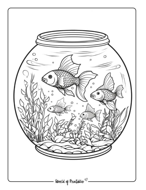 Fish coloring pages