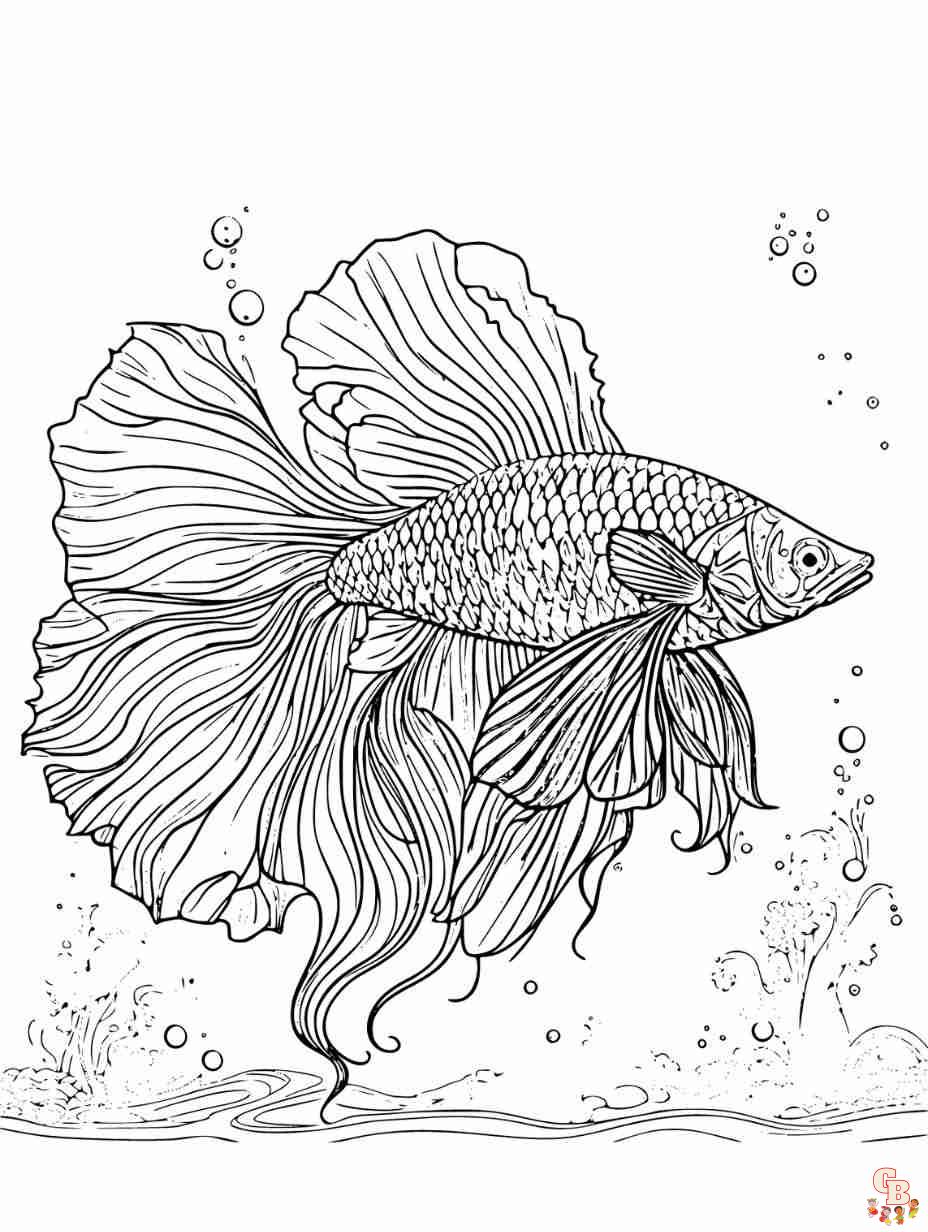 Fish coloring pages free printable and fun for kids