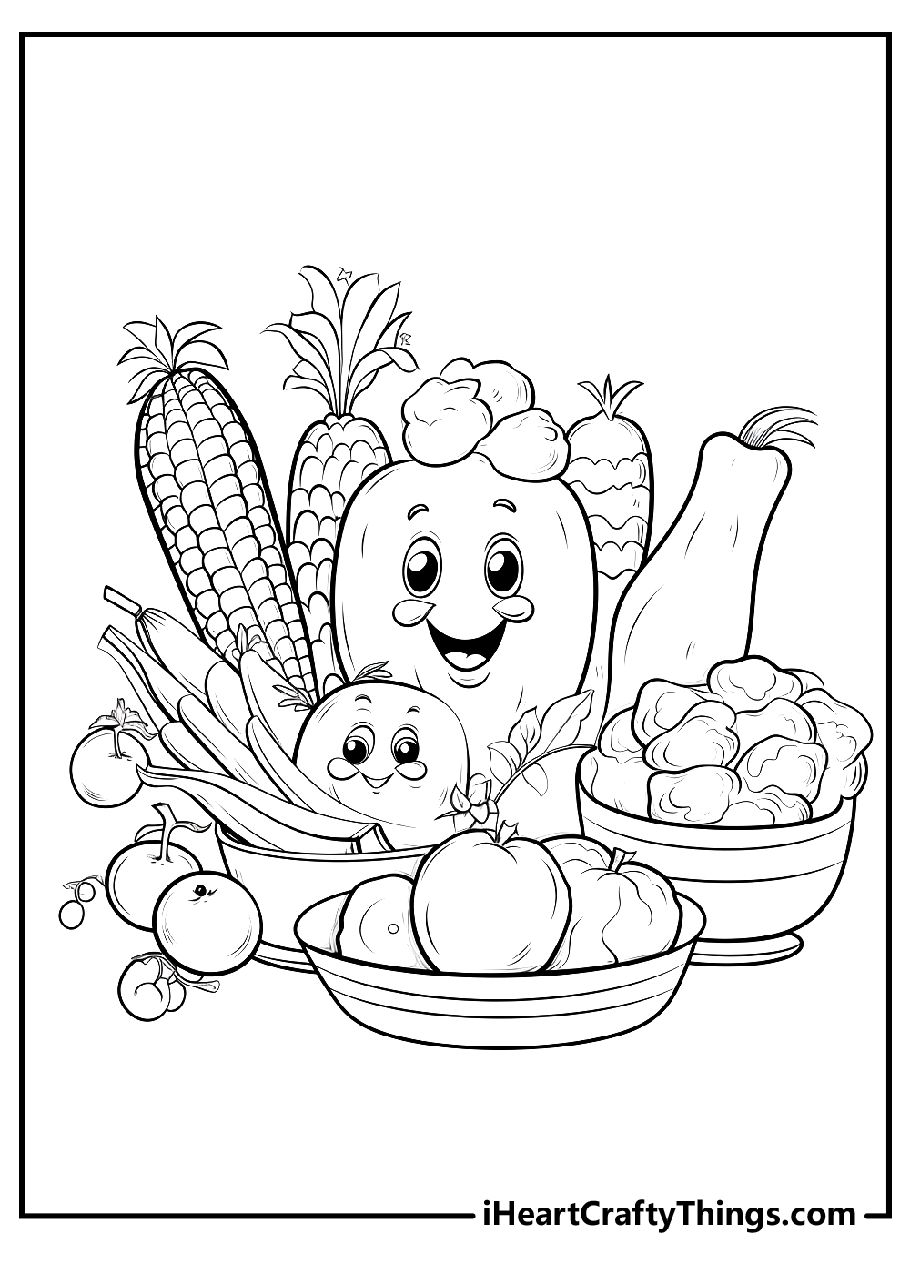 Food coloring pages free printables