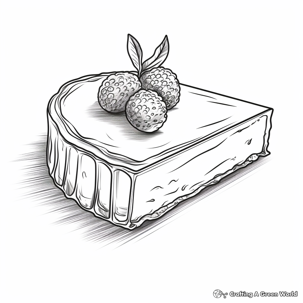 Dessert coloring pages