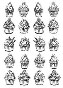 Food coloring pages for adults kids