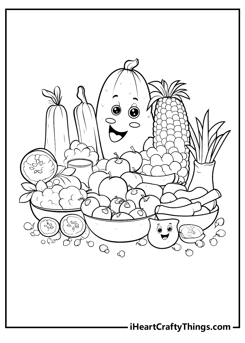 Food coloring pages free printables