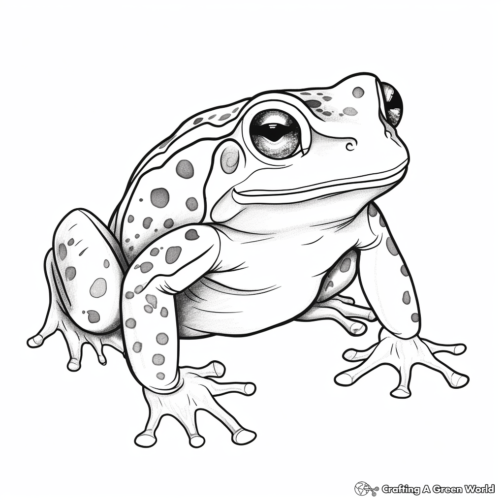 Frog for adults coloring pages