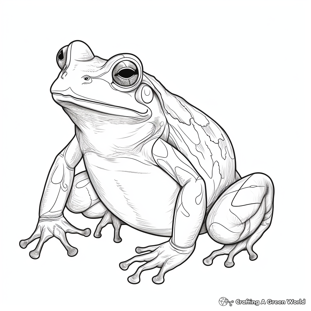 Frog for adults coloring pages