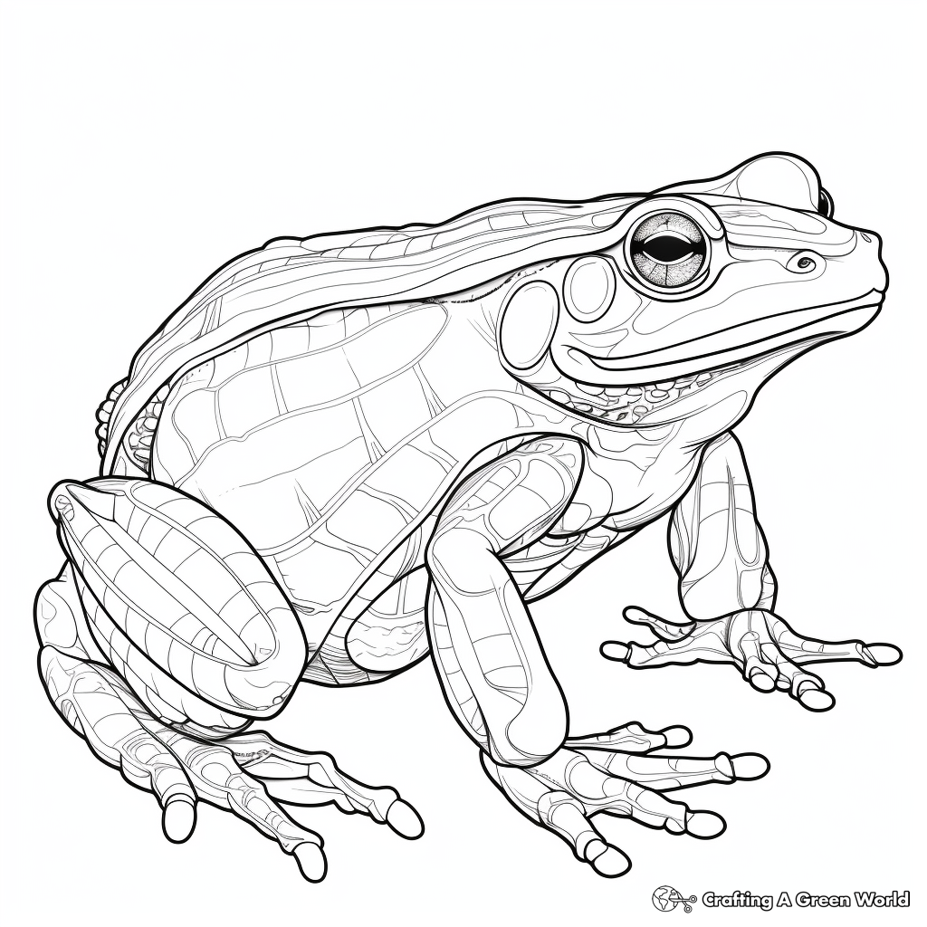 Bullfrog coloring pages