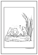 Frog coloring pages hopping good fun and customizable