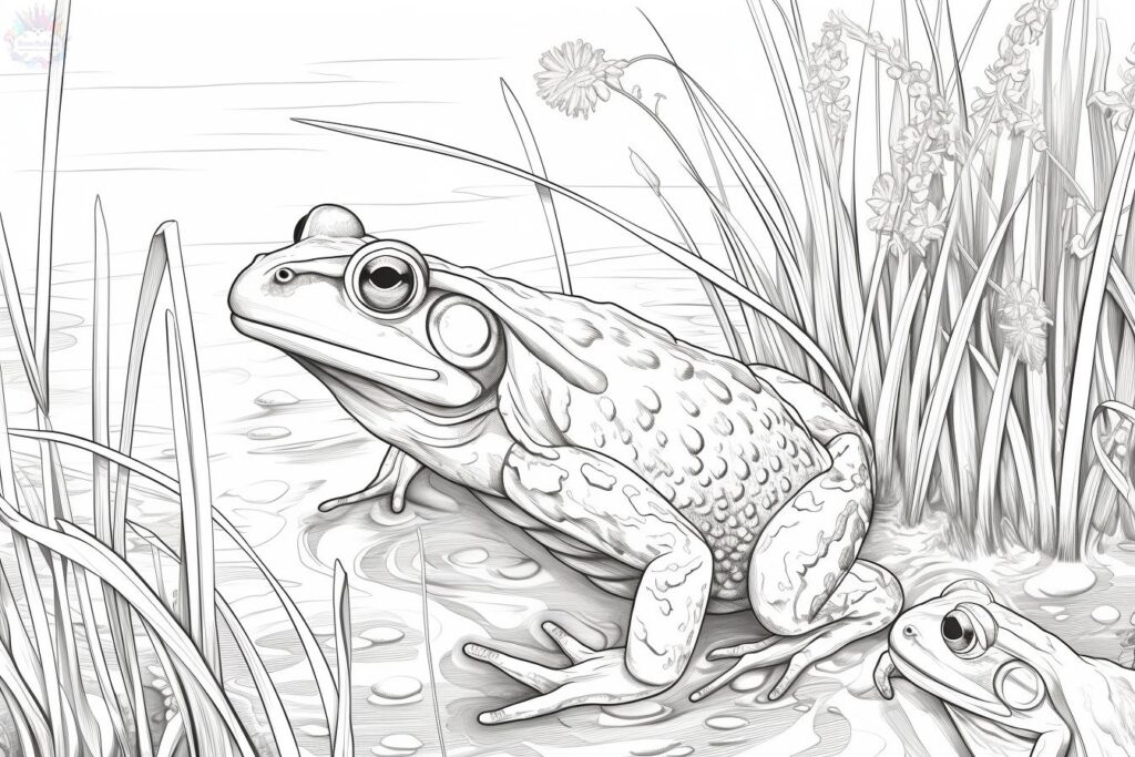 Frog coloring pages