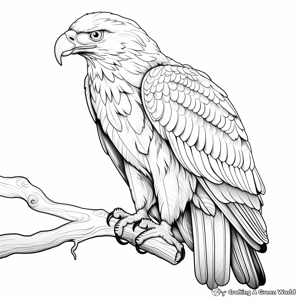 Eagle adult coloring pages