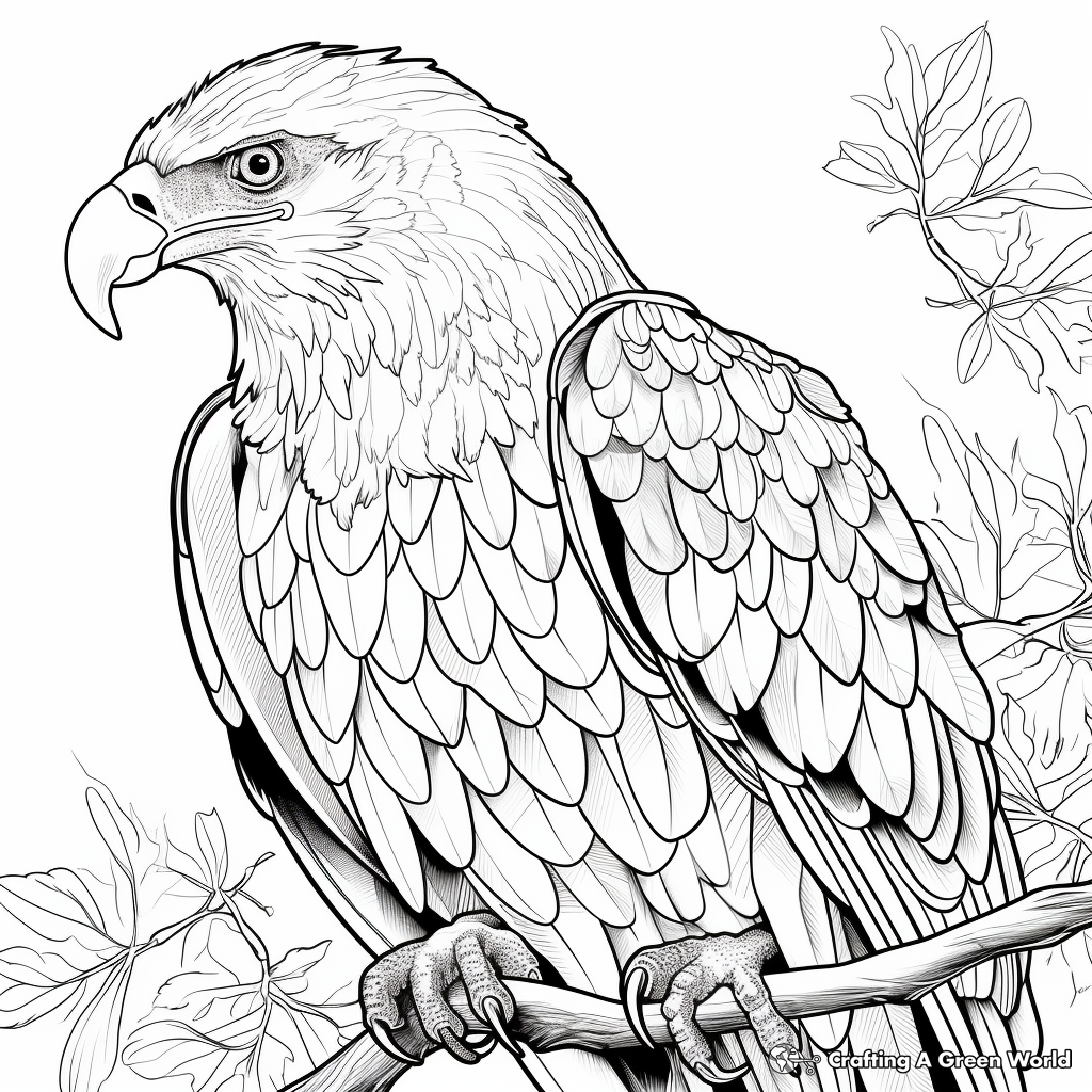 Eagle adult coloring pages