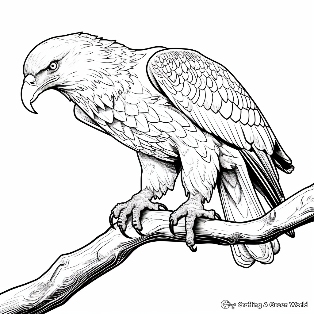 Bald eagle coloring pages