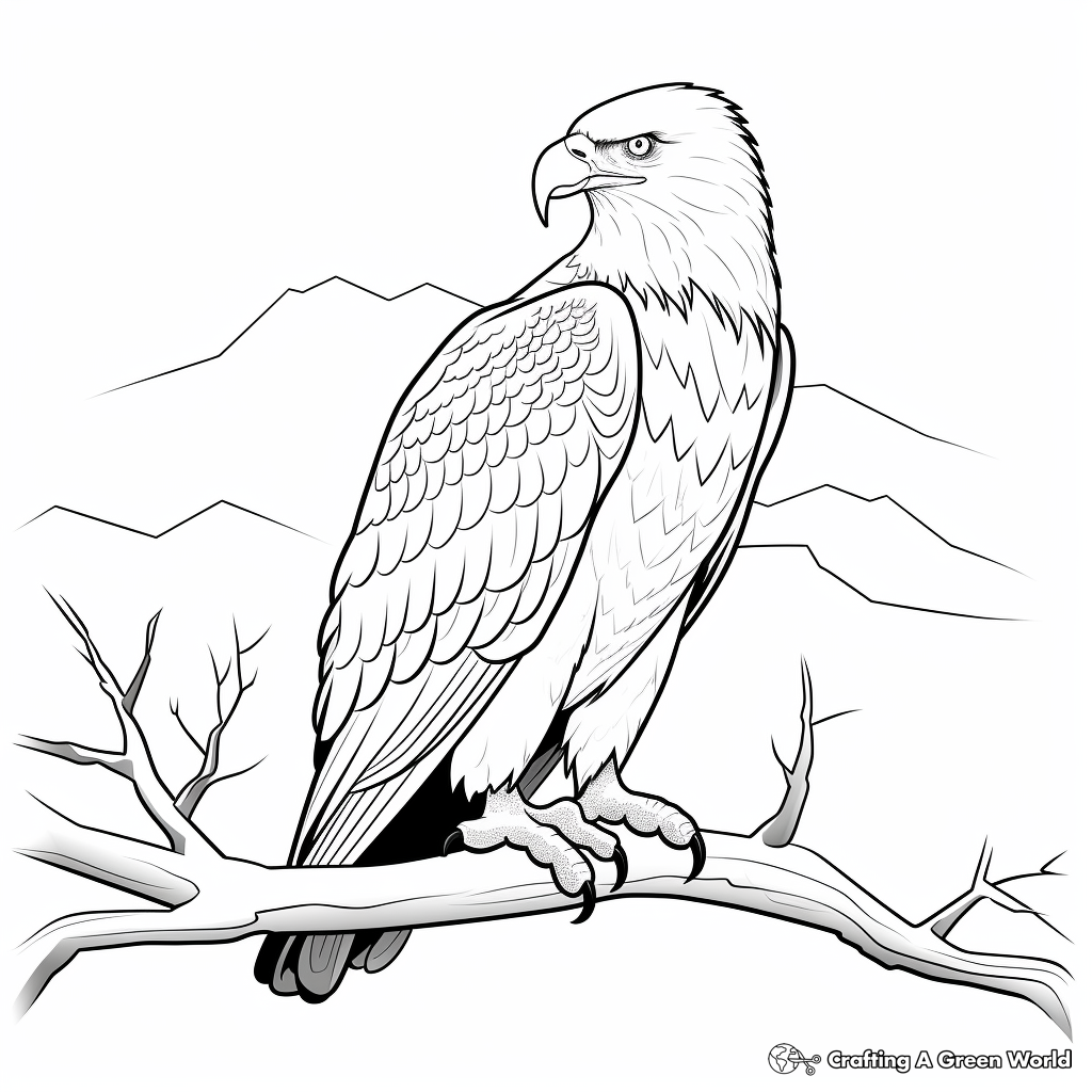 Bald eagle coloring pages