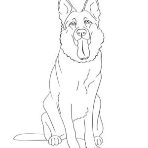 German shepherd coloring pages printable for free download
