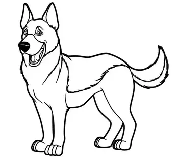 Best german shepherd coloring pages