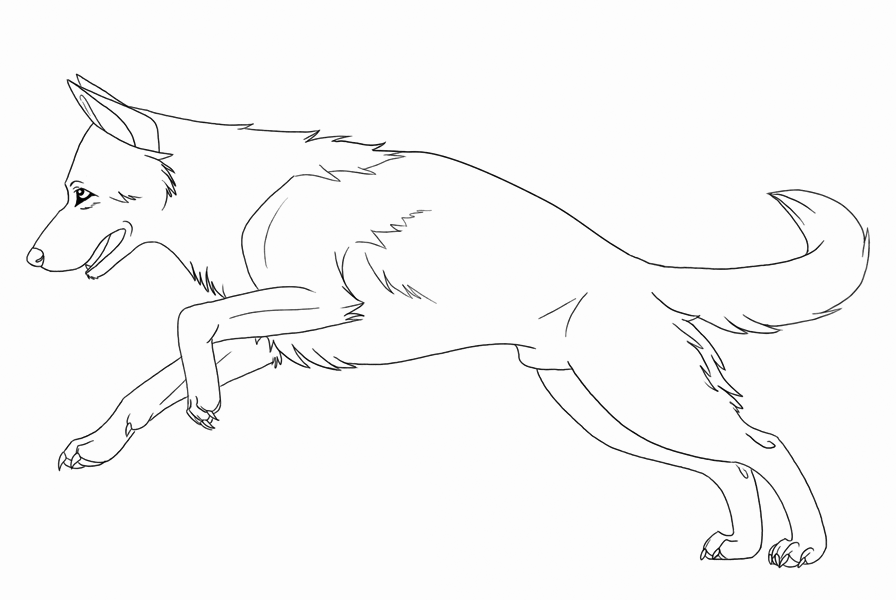 German shepherd coloring pages