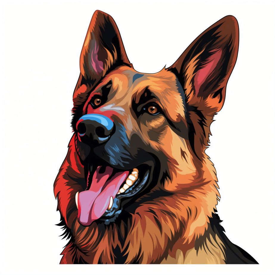 German shepherd coloring page coloring pages mimi panda