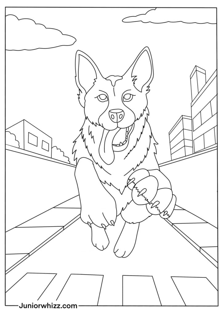 German shepherd coloring pages printable free pdfs