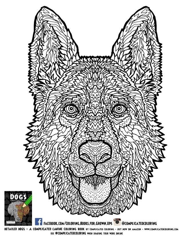 Exclusive image of german shepherd coloring pages