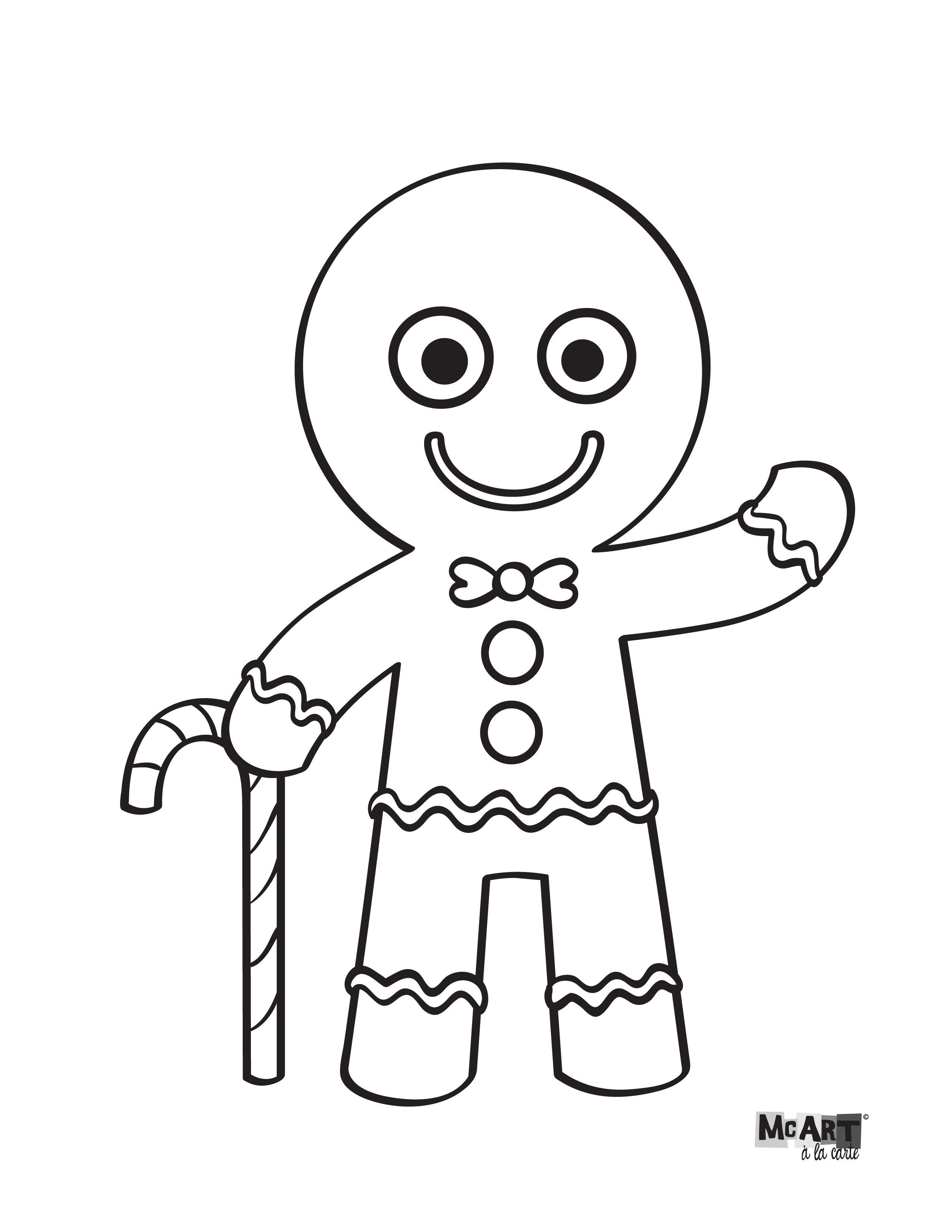 Coloring pages mcillustrator christmas coloring pages gingerbread man coloring page christmas colors