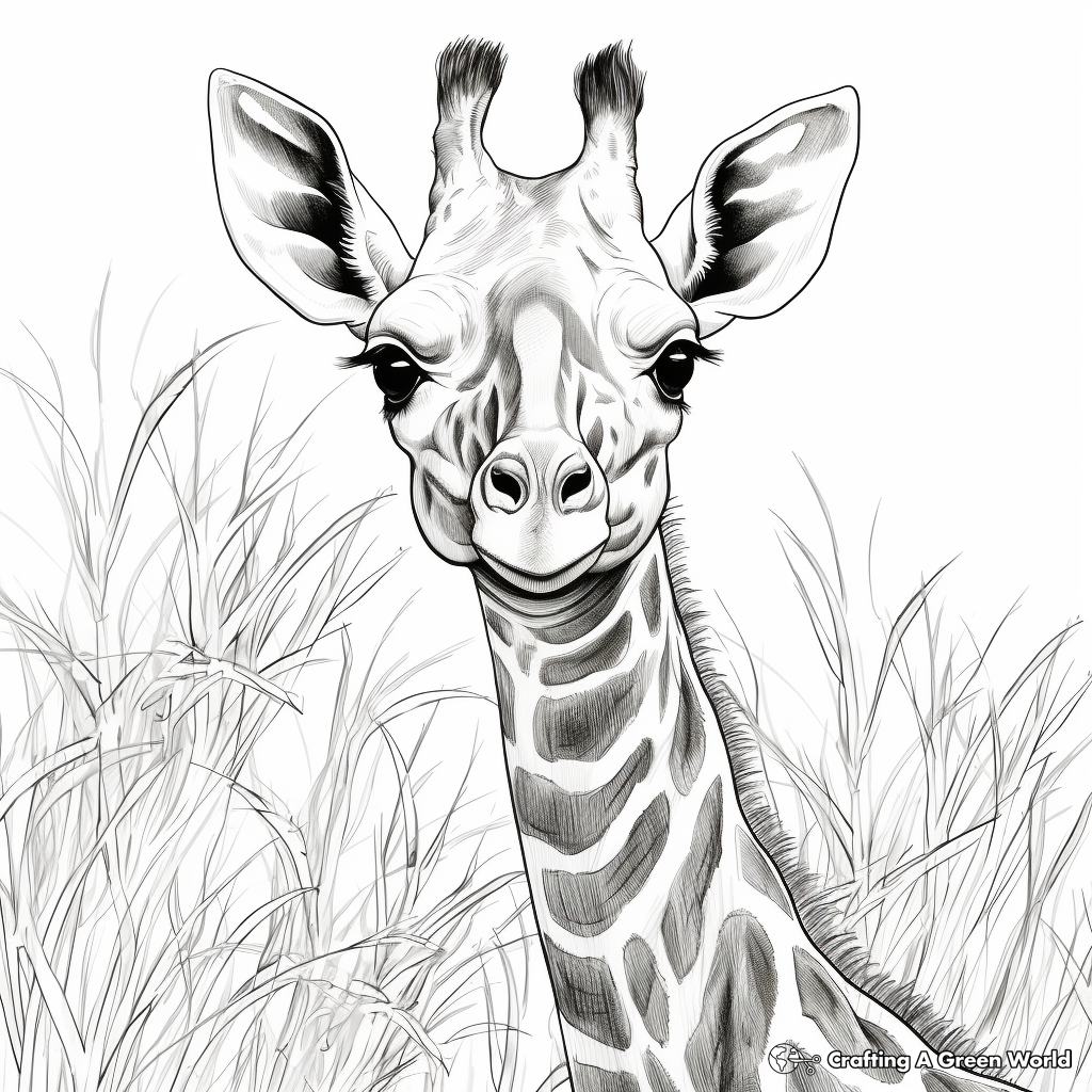 Giraffe coloring pages