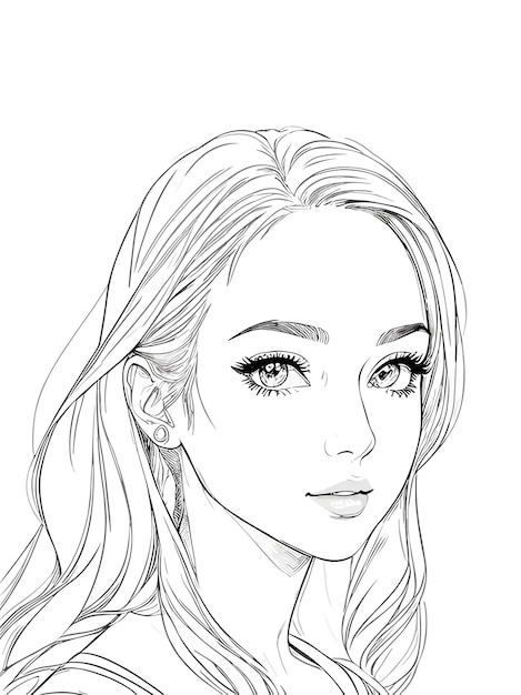 Page woman coloring page images