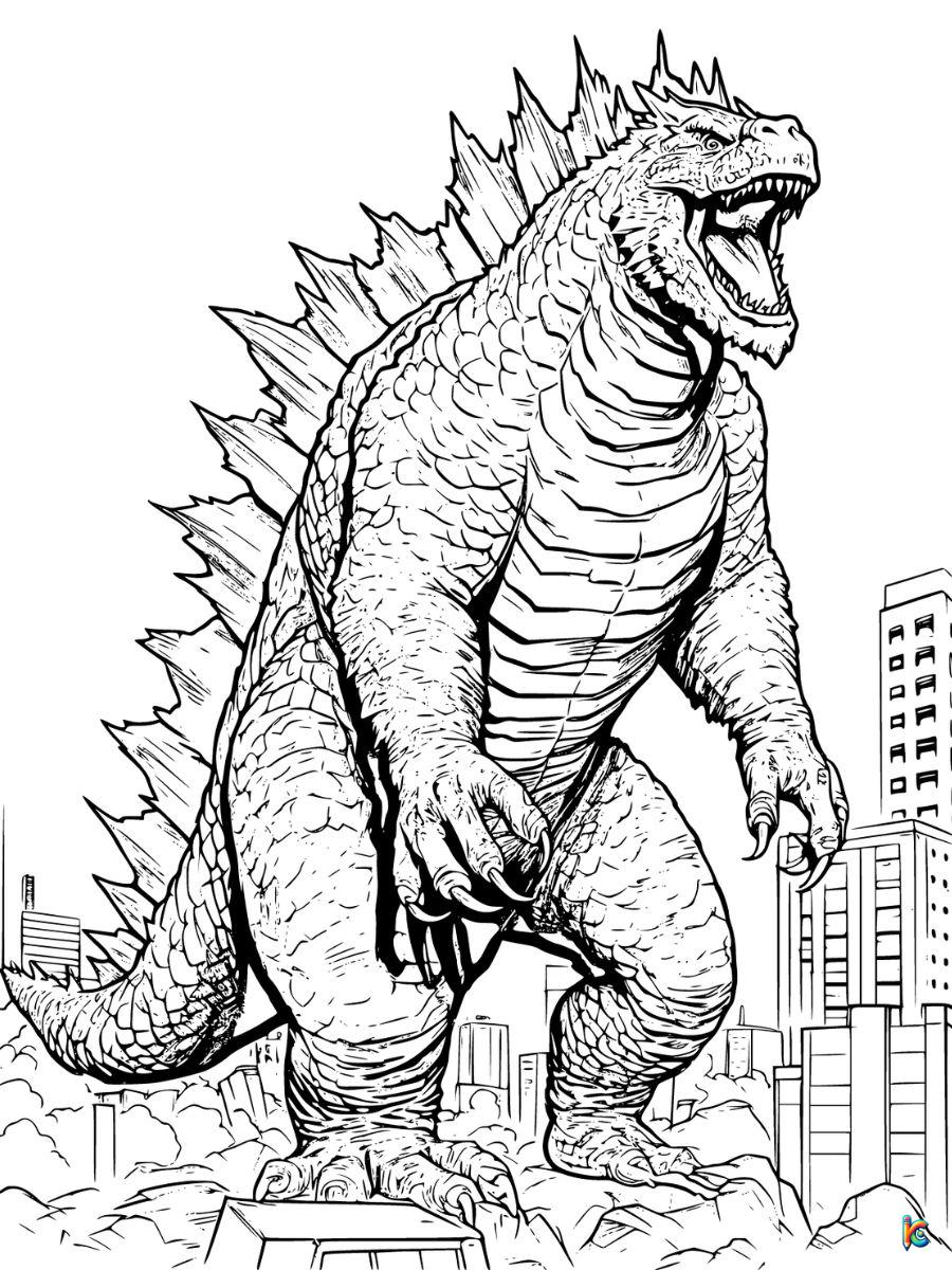 Godzilla coloring pages â